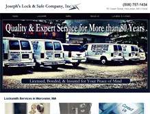 Tablet Screenshot of josephslock.com